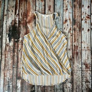 Market & Spruce Mac Surplice Striped Tank Top